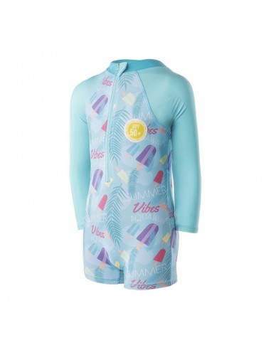 Aquawave Παιδικό Μαγιό Ολόσωμο Αντιηλιακό (UV) με Μακρύ Μανίκι 92800398792 Γαλάζιο