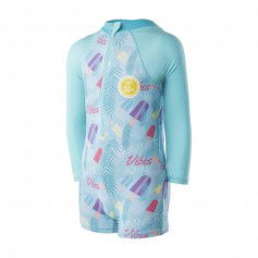 Aquawave Παιδικό Μαγιό Ολόσωμο Αντιηλιακό (UV) με Μακρύ Μανίκι 92800398792 Γαλάζιο