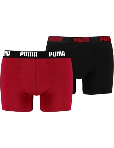 Men’s boxer shorts Puma Basic Boxer 2P red black 521015001 786