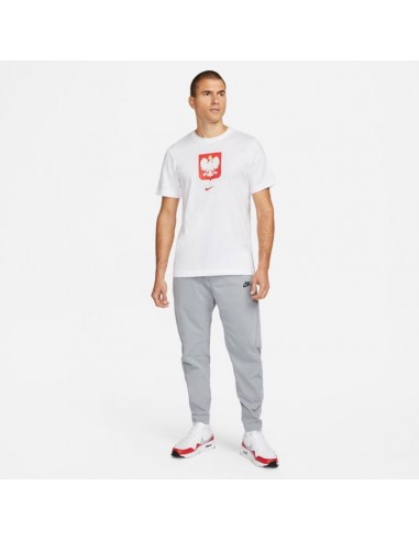 Nike Poland Crest Ανδρικό T-shirt Λευκό με Στάμπα DH7604-100