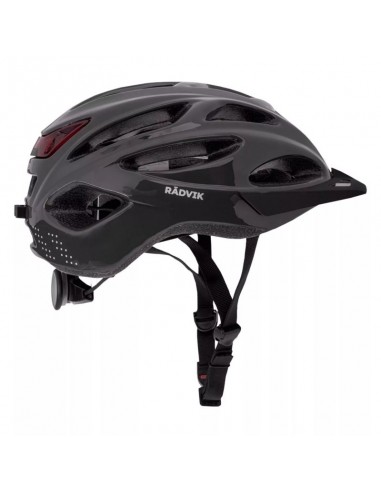 Radvik Stoot 92800354315 Κράνος Ποδηλάτου Δρόμου με LED Φωτάκι Γκρι