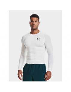 Under Armour HeatGear Armour 1361524-100 Ανδρική Ισοθερμική Μακρυμάνικη Μπλούζα Compression Λευκή