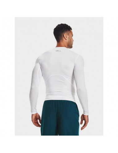 Under Armour HeatGear Armour 1361524-100 Ανδρική Ισοθερμική Μακρυμάνικη Μπλούζα Compression Λευκή