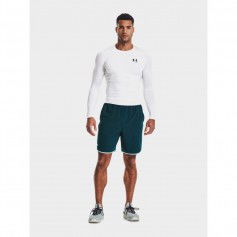 Under Armour HeatGear Armour 1361524-100 Ανδρική Ισοθερμική Μακρυμάνικη Μπλούζα Compression Λευκή