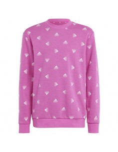 Adidas Παιδικό Φούτερ με Κουκούλα Ροζ IC5573