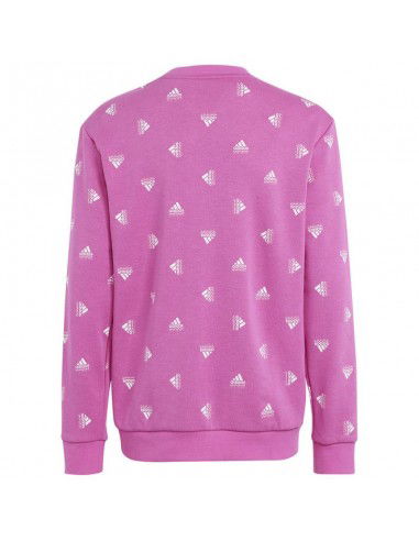 Adidas Παιδικό Φούτερ με Κουκούλα Ροζ IC5573