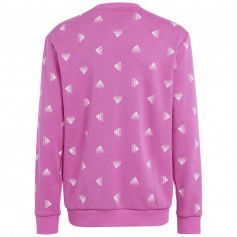 Adidas Παιδικό Φούτερ με Κουκούλα Ροζ IC5573