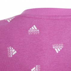 Adidas Παιδικό Φούτερ με Κουκούλα Ροζ IC5573