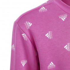Adidas Παιδικό Φούτερ με Κουκούλα Ροζ IC5573