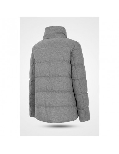 Outhorn Κοντό Γυναικείο Puffer Μπουφάν για Χειμώνα Γκρι HOZ19-KUDP604-24M