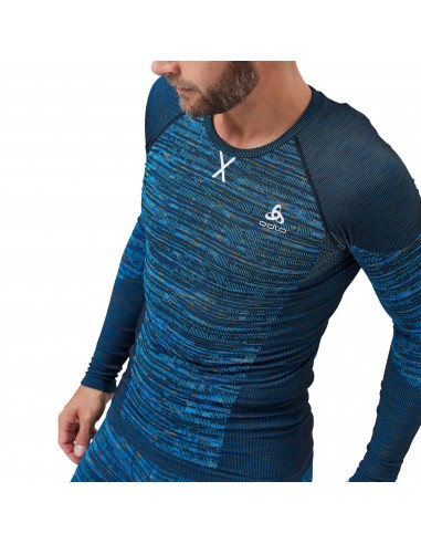 Odlo 188562-20888 Ανδρική Ισοθερμική Μακρυμάνικη Μπλούζα Μπλε