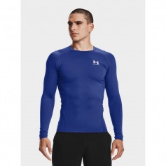 Under Armour HeatGear Armour 1361524-400 Ανδρική Ισοθερμική Μακρυμάνικη Μπλούζα Compression Μπλε