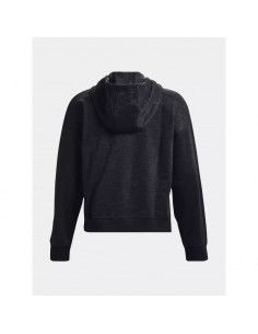 Under Armour Essential Script Γυναικείο Φούτερ με Κουκούλα Μαύρο 1374107-001 2
