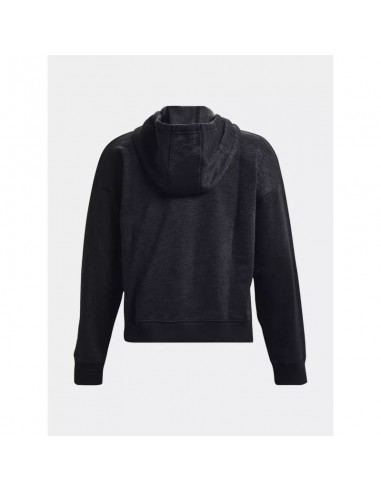 Under Armour Essential Script Γυναικείο Φούτερ με Κουκούλα Μαύρο 1374107-001
