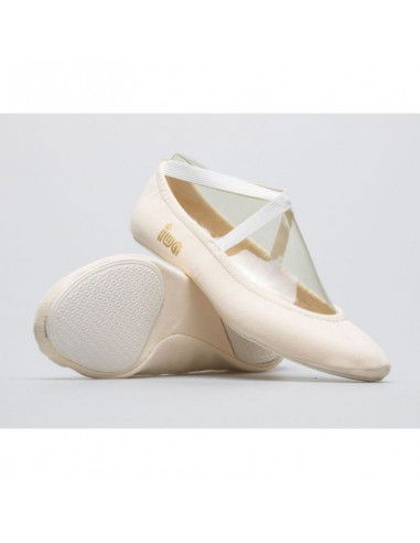 Gymnastic ballet shoes IWA 302 cream