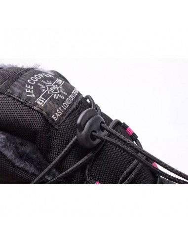 Lee Cooper Παιδικές Μπότες Χιονιού με Κορδόνια Μαύρες LCJ-21-44-0523K