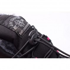 Lee Cooper Παιδικές Μπότες Χιονιού με Κορδόνια Μαύρες LCJ-21-44-0523K