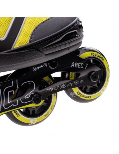 Coolslide 92800438987 Inline Αυξομειούμενα Rollers Κίτρινα Ενηλίκων