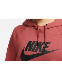 Nike Essential Γυναικείο Φούτερ με Κουκούλα Maroon DX2319-691 2