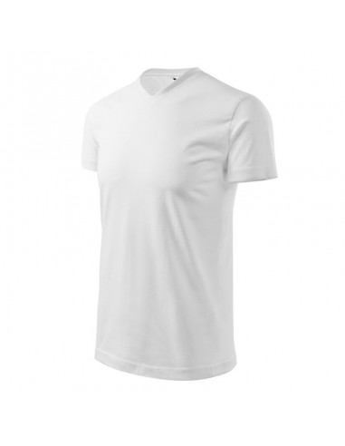 Adler Heavy Vneck Ανδρικό Διαφημιστικό T-shirt Κοντομάνικο σε Λευκό Χρώμα MLI-11100