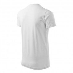Adler Heavy Vneck Ανδρικό Διαφημιστικό T-shirt Κοντομάνικο σε Λευκό Χρώμα MLI-11100