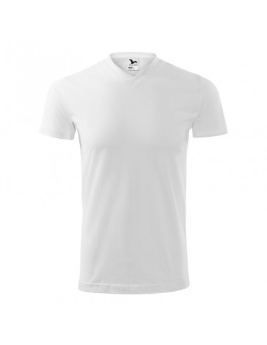 Adler Heavy Vneck Ανδρικό Διαφημιστικό T-shirt Κοντομάνικο σε Λευκό Χρώμα MLI-11100