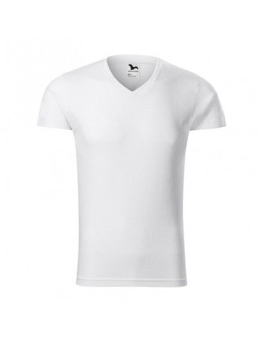 Malfini Ανδρικό Διαφημιστικό T-shirt Κοντομάνικο σε Λευκό Χρώμα MLI-14600