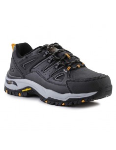 Skechers Argosa 204630-BLK Ανδρικά Ορειβατικά Παπούτσια Αδιάβροχα Μαύρα