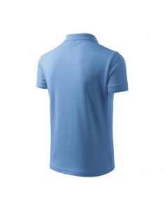 Malfini MLI-20315 Ανδρικό T-shirt Polo Γαλάζιο 2