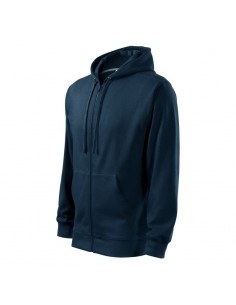 Malfini Ανδρική Φούτερ Ζακέτα με Κουκούλα και Τσέπες Navy Μπλε MLI-41002