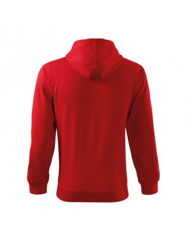 Malfini Ανδρική Φούτερ Ζακέτα με Κουκούλα και Τσέπες Κόκκινη MLI-41007