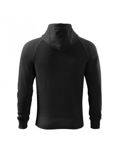 Malfini Ανδρική Φούτερ Ζακέτα με Κουκούλα και Τσέπες Μαύρη MLI-45201