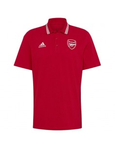 Adidas 3-Stripes Ανδρικό T-shirt Polo Κόκκινο HF4047