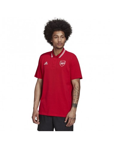 Adidas 3-Stripes Ανδρικό T-shirt Polo Κόκκινο HF4047