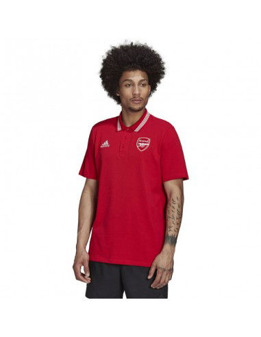 Adidas 3-Stripes Ανδρική Μπλούζα Polo Κοντομάνικη Κόκκινη HF4047