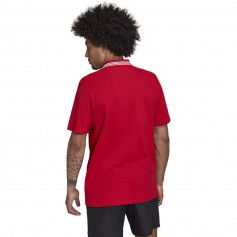 Adidas 3-Stripes Ανδρική Μπλούζα Polo Κοντομάνικη Κόκκινη HF4047