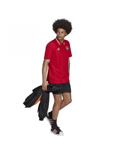 Adidas 3-Stripes Ανδρικό T-shirt Polo Κόκκινο HF4047