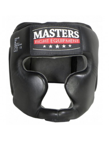 Sport Masters KSS4B1 0228-01M Κάσκα Πυγμαχίας Ενηλίκων Κλείστού Τύπου Δερμάτινη Μαύρη