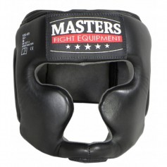 Sport Masters KSS4B1 0228-01M Κάσκα Πυγμαχίας Ενηλίκων Κλείστού Τύπου Δερμάτινη Μαύρη
