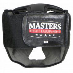 Sport Masters KSS4B1 0228-01M Κάσκα Πυγμαχίας Ενηλίκων Κλείστού Τύπου Δερμάτινη Μαύρη