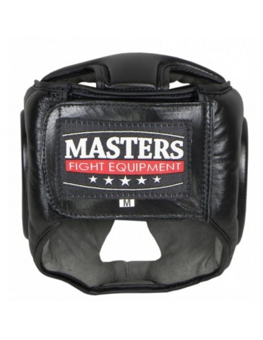 Sport Masters KSS4B1 0228-01M Κάσκα Πυγμαχίας Ενηλίκων Κλείστού Τύπου Δερμάτινη Μαύρη