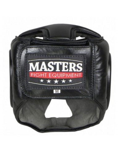 Sport Masters KSS4B1 0228-01M Κάσκα Πυγμαχίας Ενηλίκων Κλείστού Τύπου Δερμάτινη Μαύρη