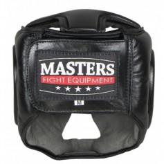 Sport Masters KSS4B1 0228-01M Κάσκα Πυγμαχίας Ενηλίκων Κλείστού Τύπου Δερμάτινη Μαύρη
