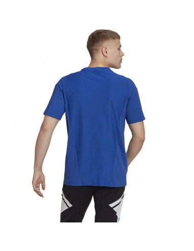 Adidas Tiro 23 Competition Ανδρικό T-shirt Μπλε με Λογότυπο HU1321