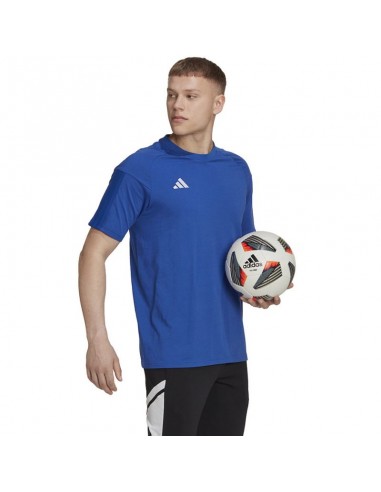 Adidas Tiro 23 Competition Ανδρικό T-shirt Μπλε με Λογότυπο HU1321