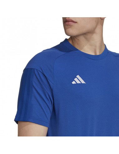 Adidas Tiro 23 Competition Ανδρικό T-shirt Μπλε με Λογότυπο HU1321