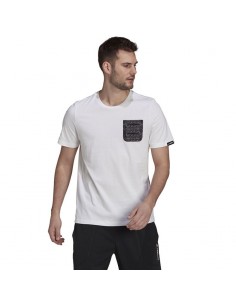 Adidas Terrex Ανδρικό T-shirt Λευκό Μονόχρωμο GU8993