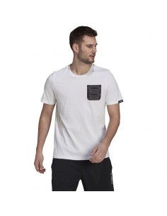 Adidas Terrex Ανδρικό T-shirt Λευκό Μονόχρωμο GU8993