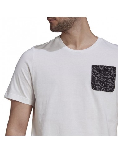 Adidas Terrex Ανδρικό T-shirt Λευκό Μονόχρωμο GU8993