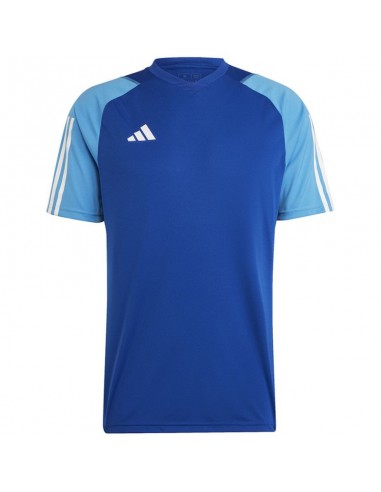 Adidas Tiro 23 Competition Ανδρικό T-shirt Μπλε με Λογότυπο HU1296